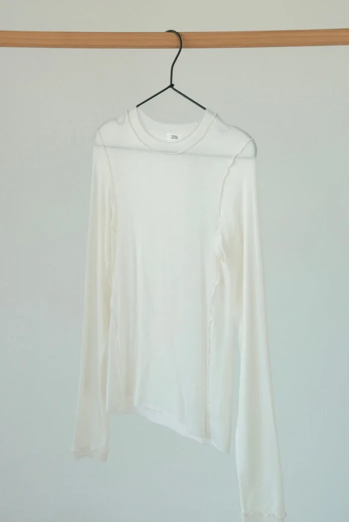 ( WHITE / CHARCOAL / BLACK ) CURVEY LONG SLEEVE