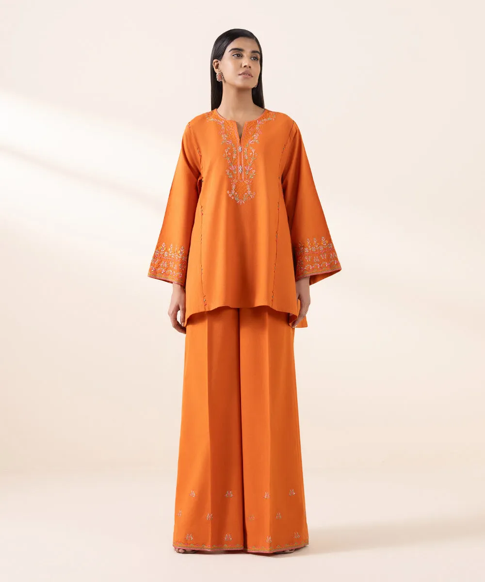2 Piece - Embroidered Karandi Suit