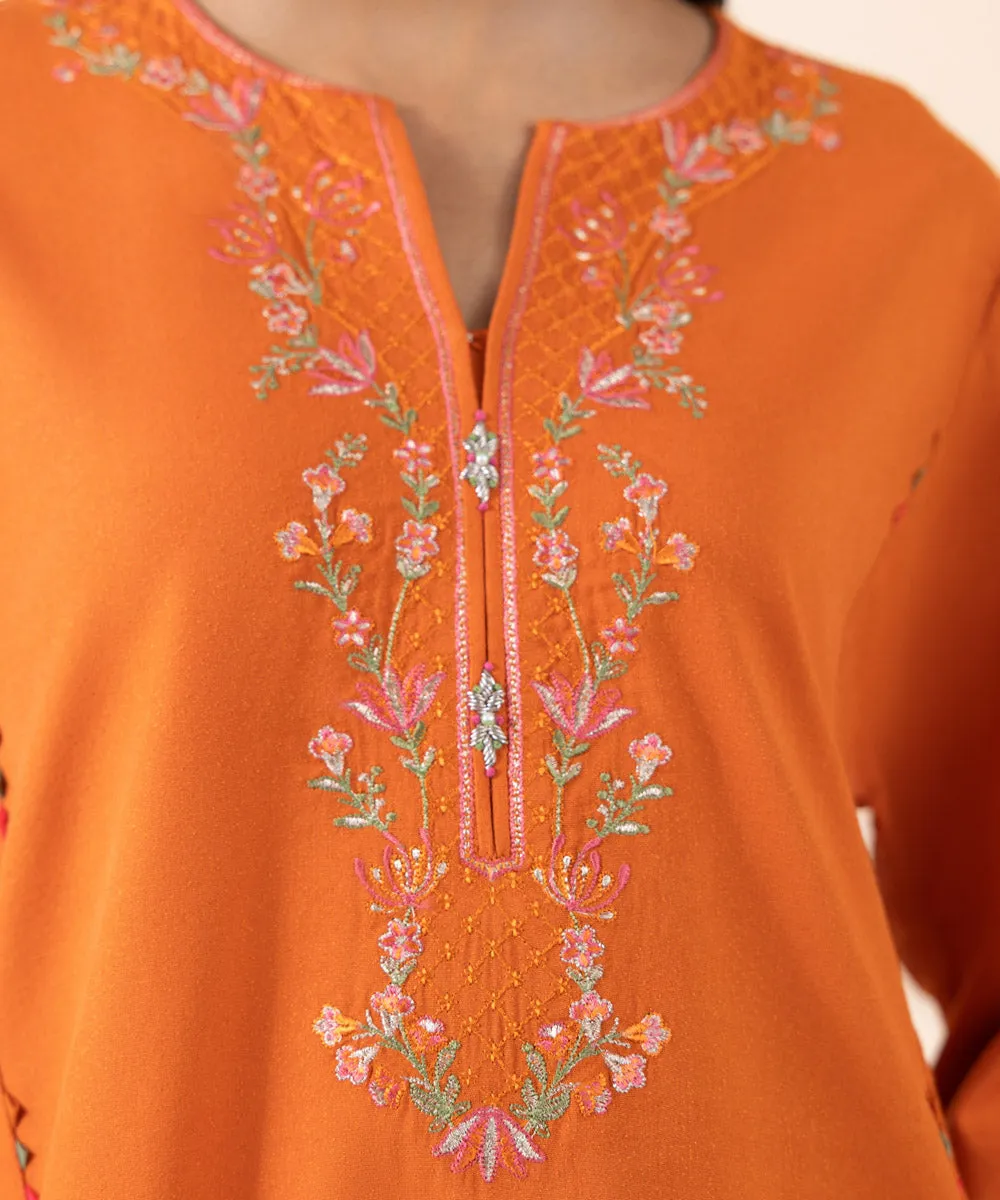 2 Piece - Embroidered Karandi Suit