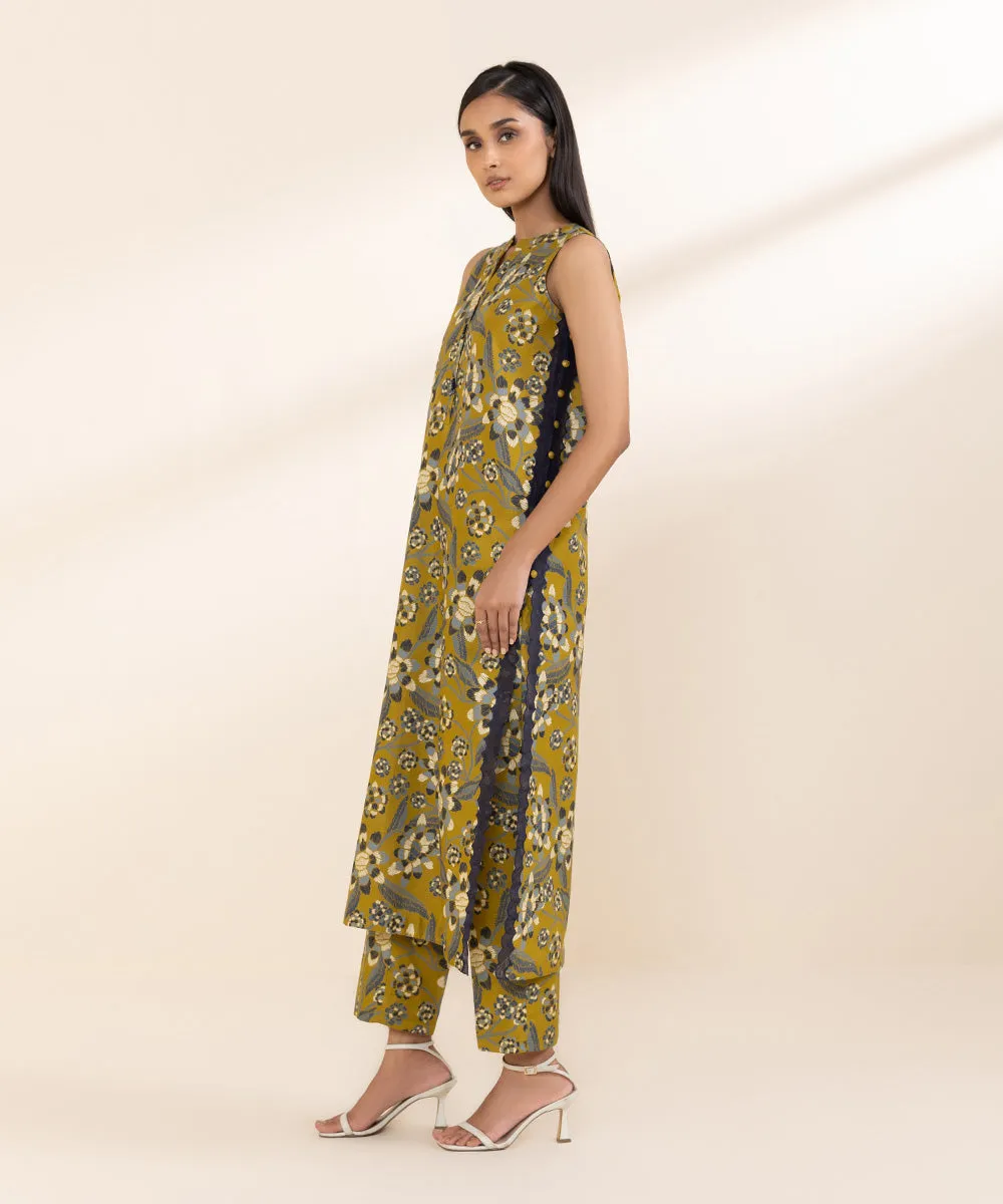 2 Piece - Printed Khaddar Suit