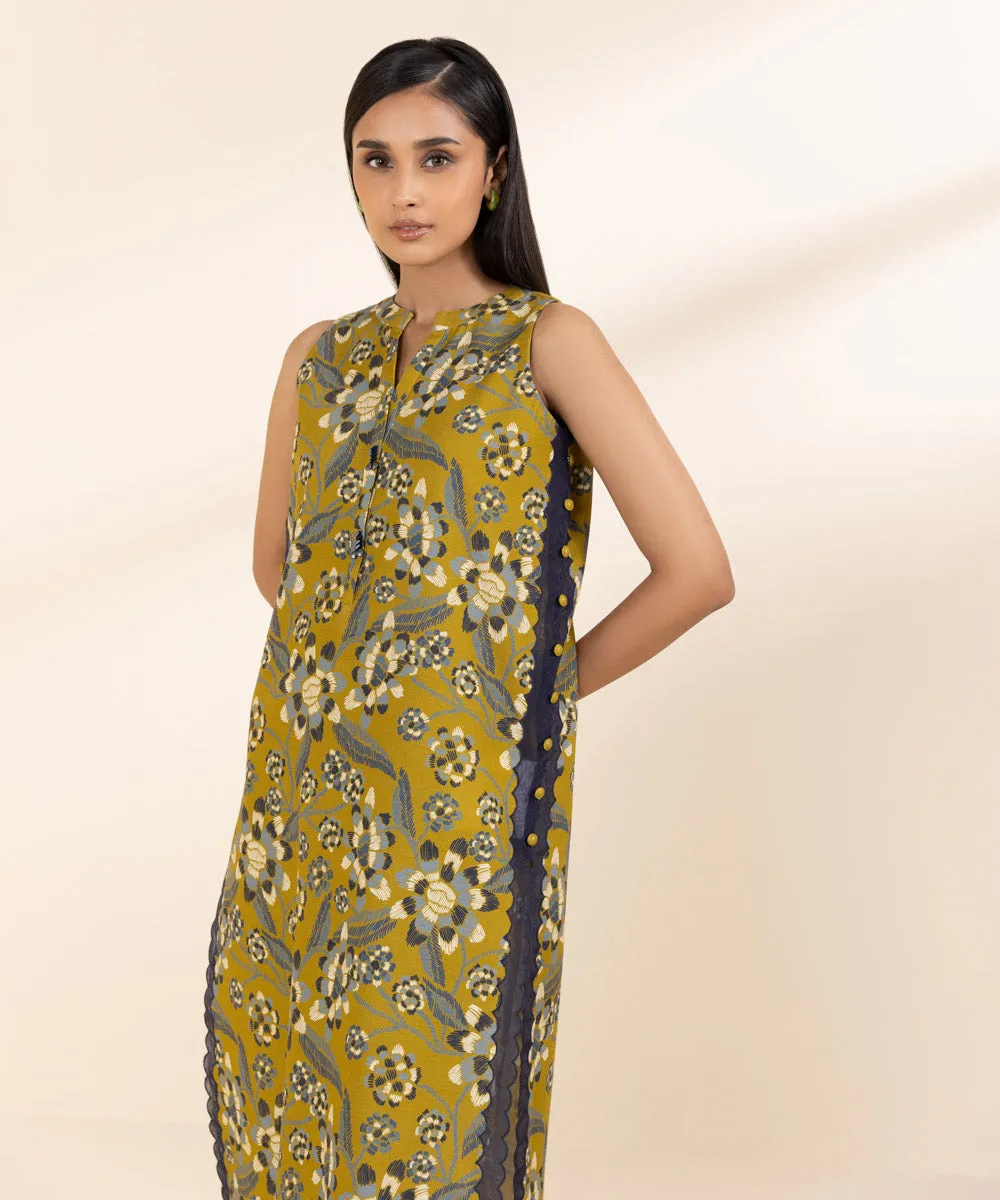 2 Piece - Printed Khaddar Suit