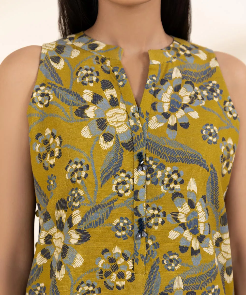 2 Piece - Printed Khaddar Suit