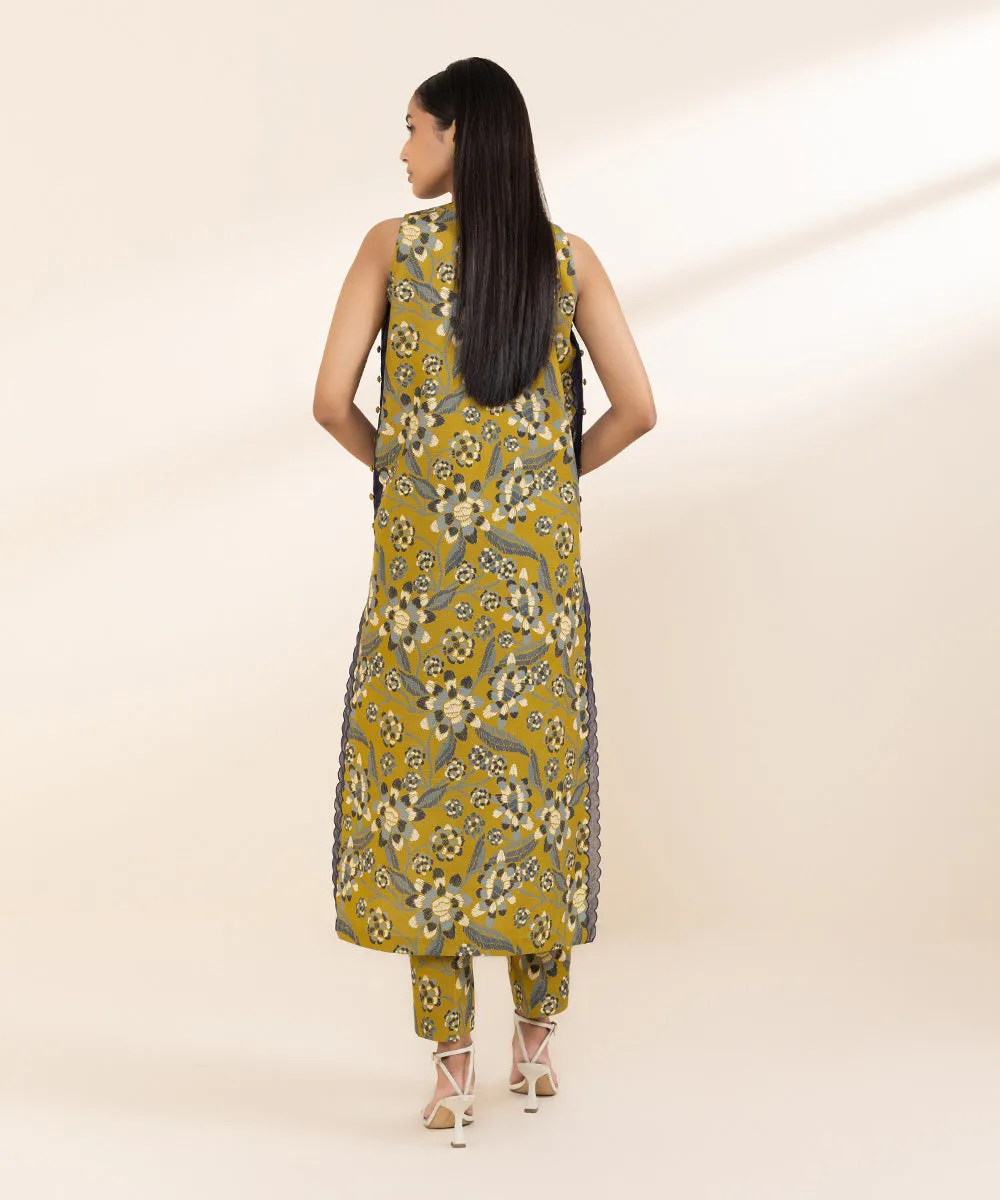 2 Piece - Printed Khaddar Suit