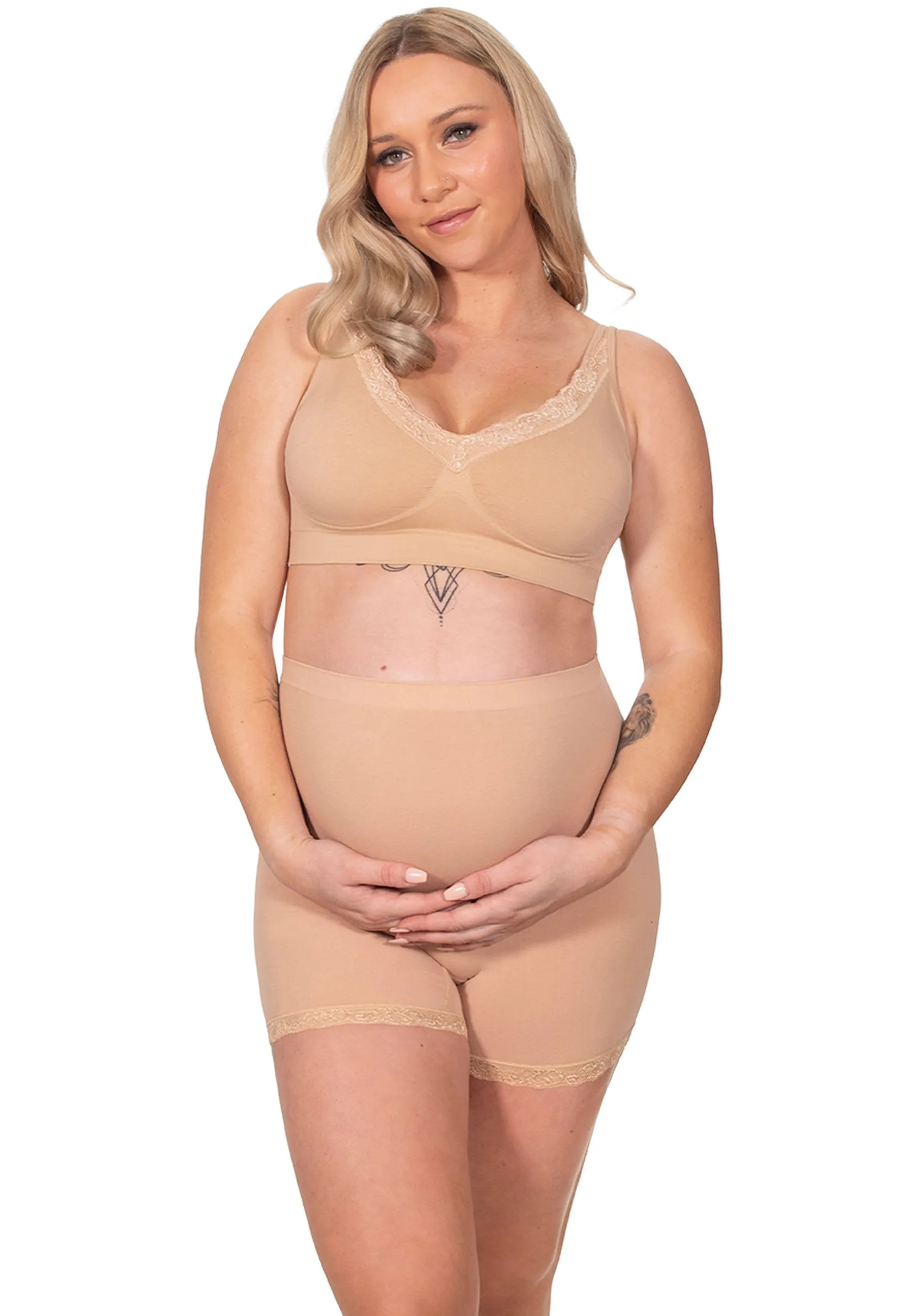 3 Pack Lightweight Wire Free Pregnancy Bra   Band Extender Set