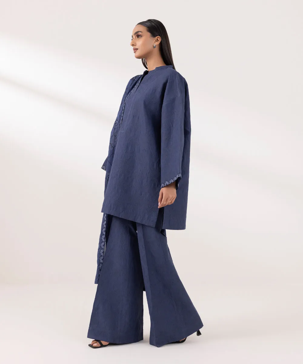 3 Piece - Embroidered Jacquard Suit