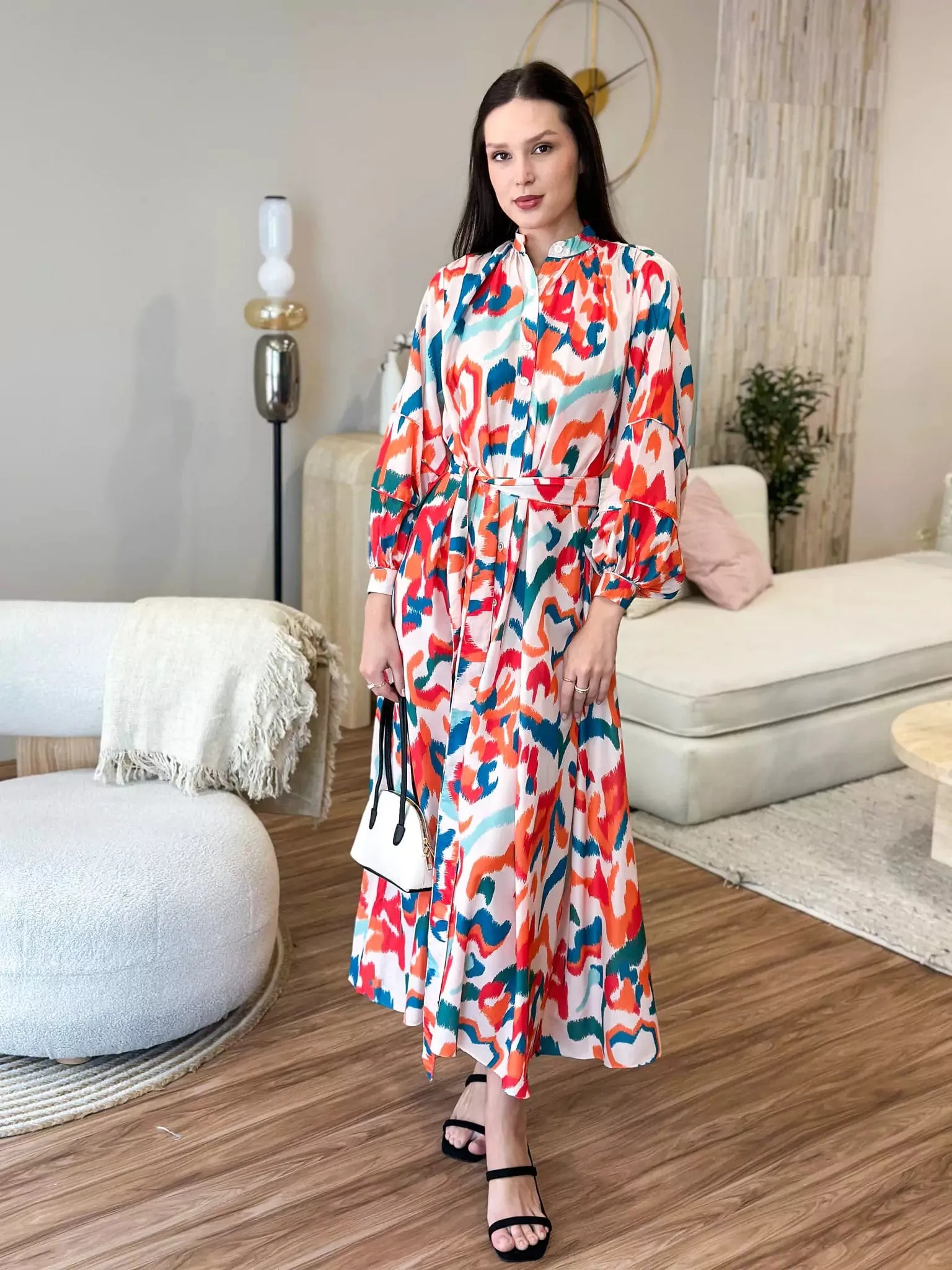 Adras Long Button Down Dress