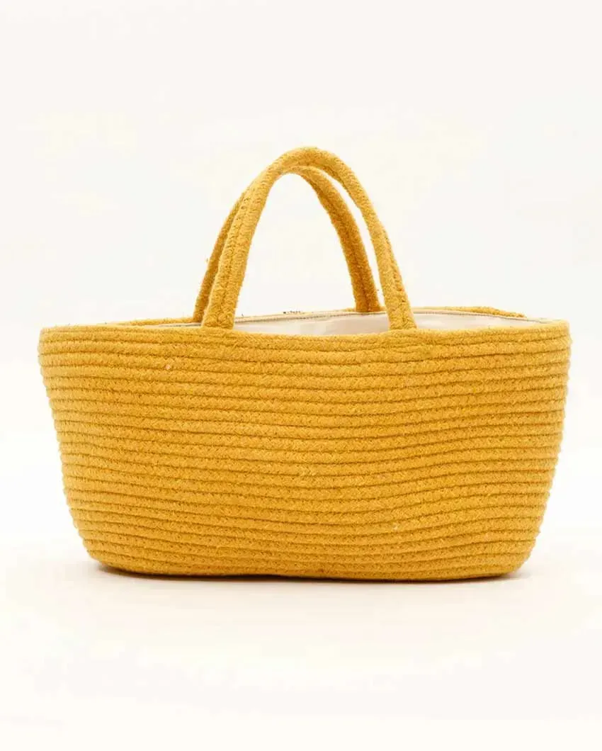 Animal Face Diaper Cotton Basket With Handles
