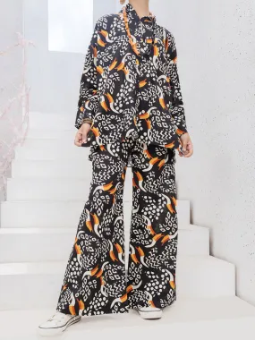 Black Cambric 2 Piece Stitched - ALP-2PS-LKS-1088