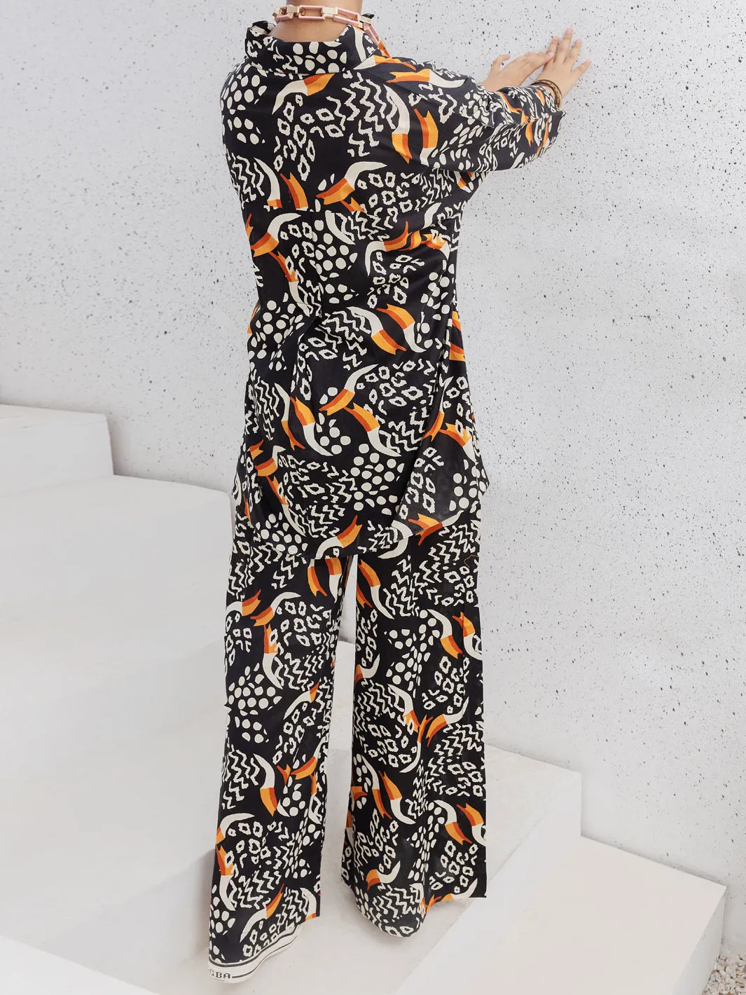 Black Cambric 2 Piece Stitched - ALP-2PS-LKS-1088