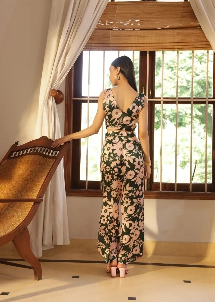 Bliss Co-Ord Set- Oasis Green Print