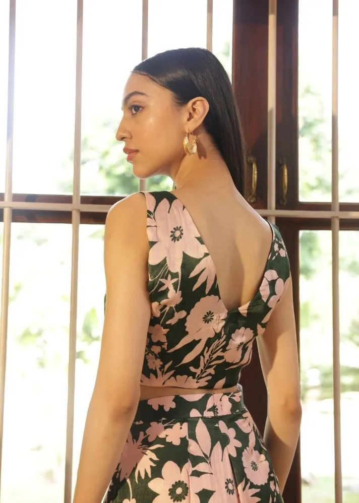 Bliss Co-Ord Set- Oasis Green Print