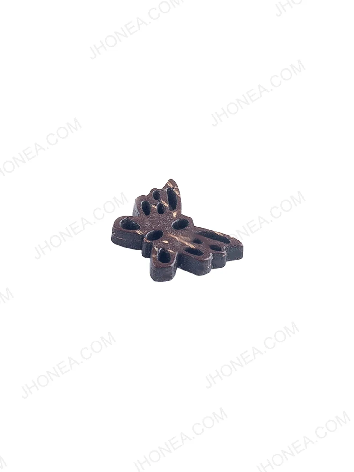 Butterfly Shape Cutwork 2-Hole Natural Coco Buttons