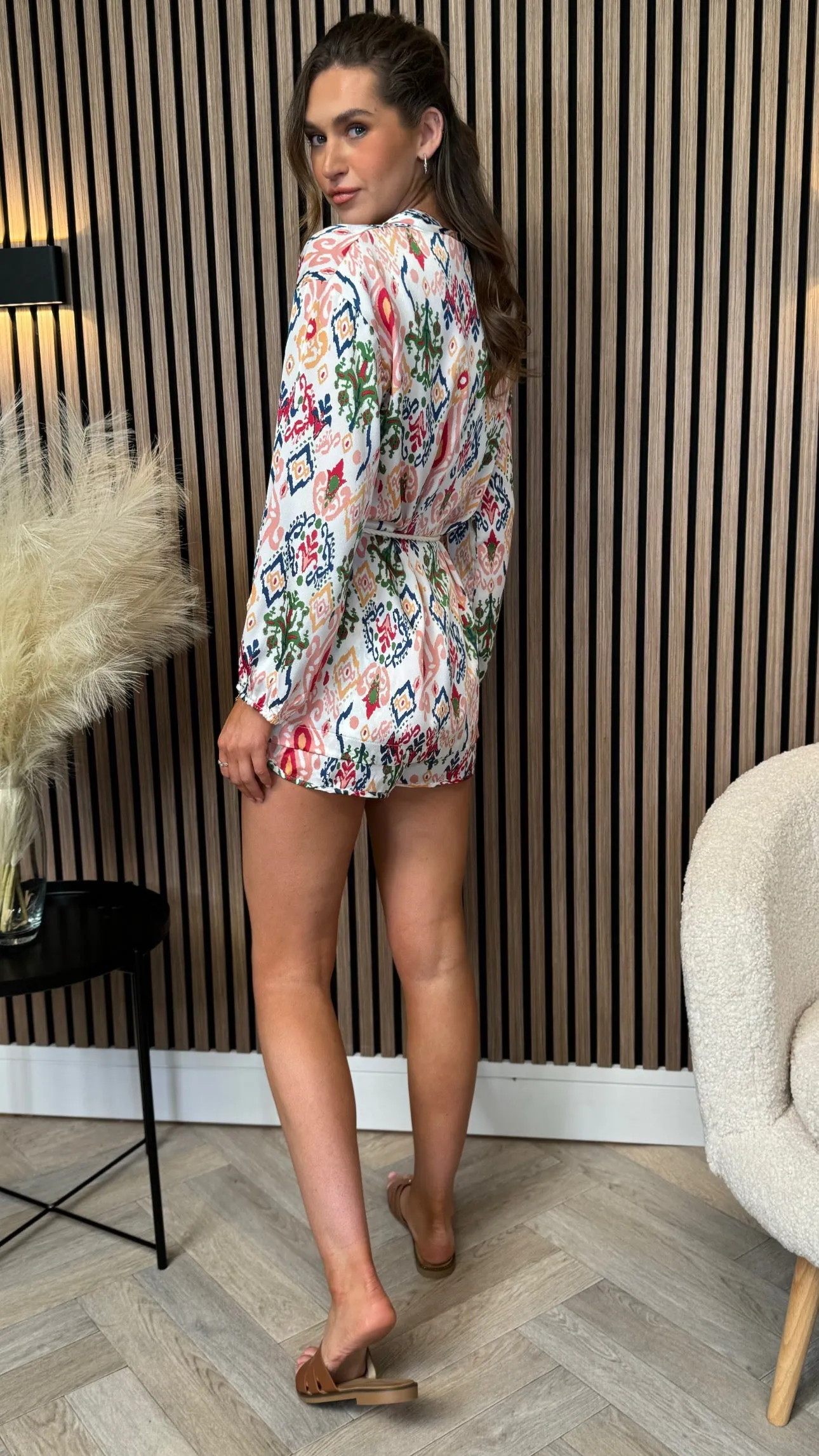 Caitlin Green Printed Shirt & Shorts Co Ord