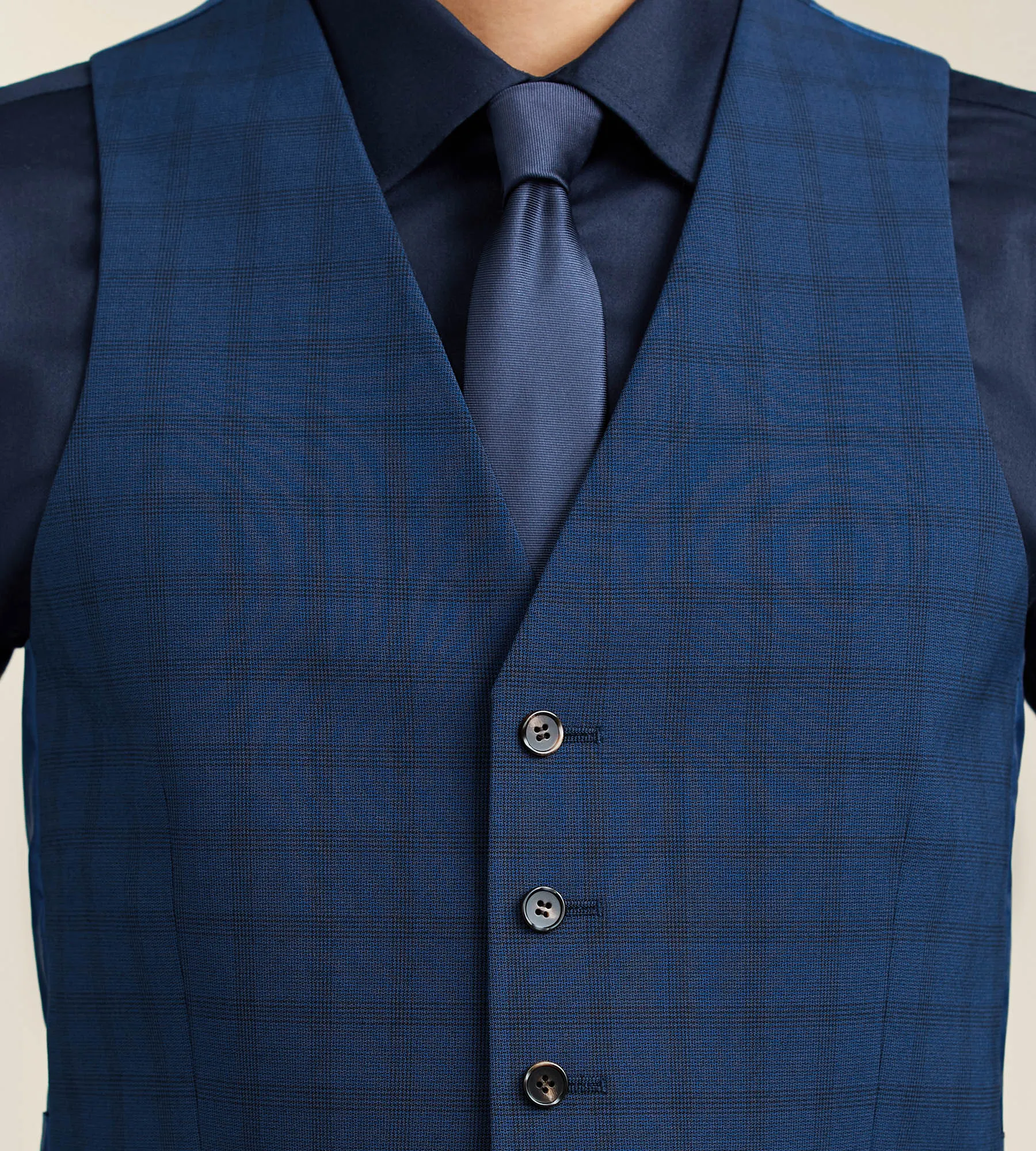 Check Suit Separate Vest