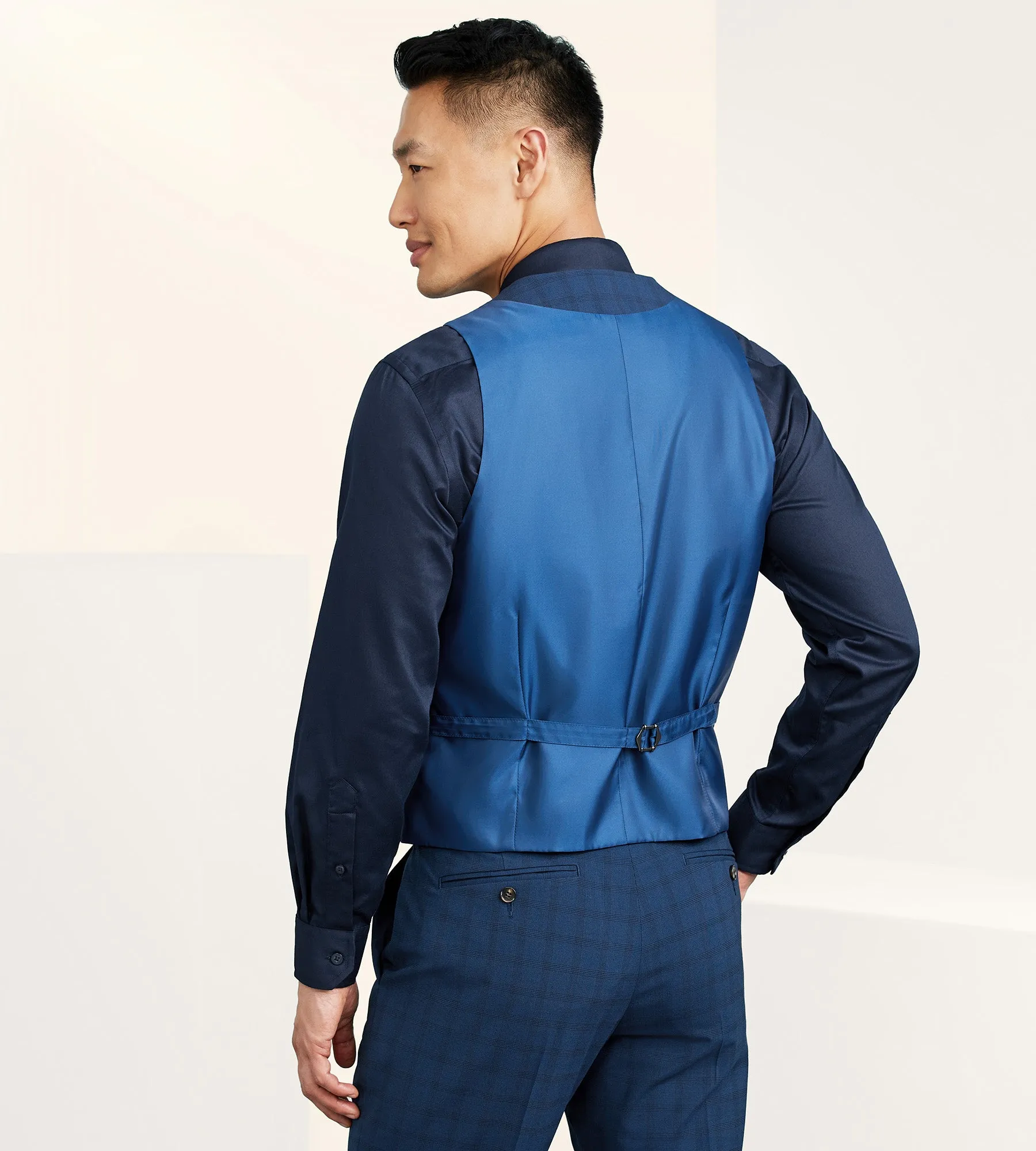 Check Suit Separate Vest