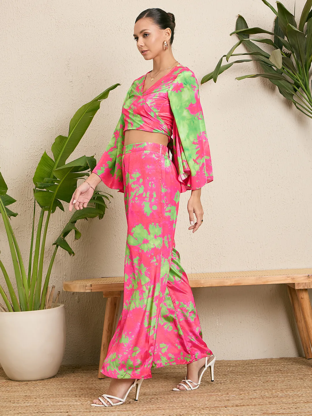 Cropped Tie-Up Co-ord Set
