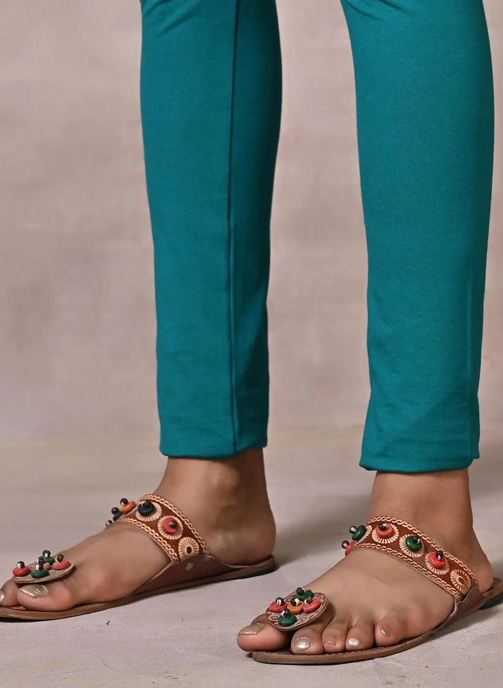 Dark Teal Plain Tight
