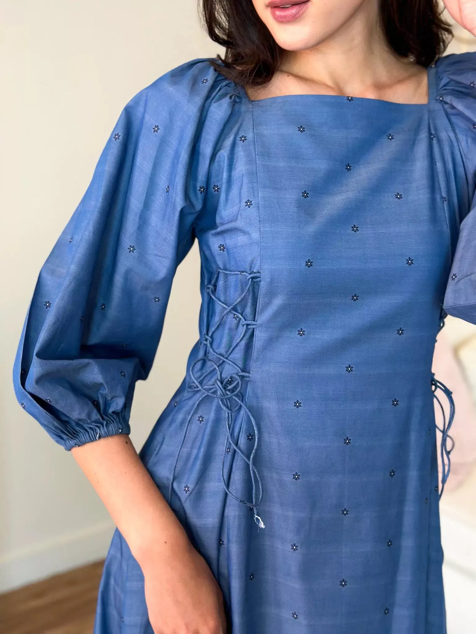 Delma Embroidered Long Dress