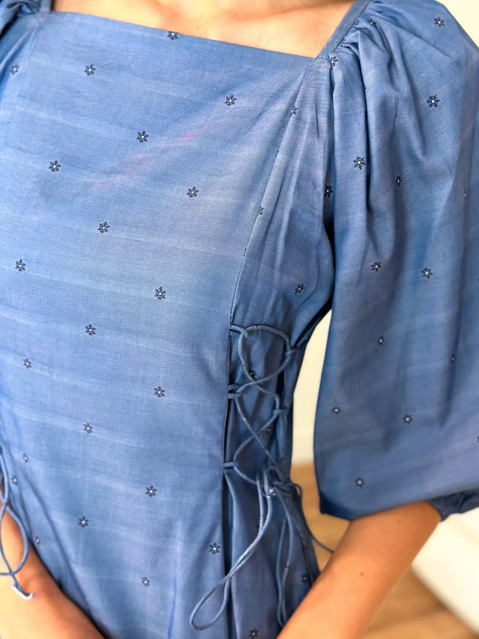 Delma Embroidered Long Dress