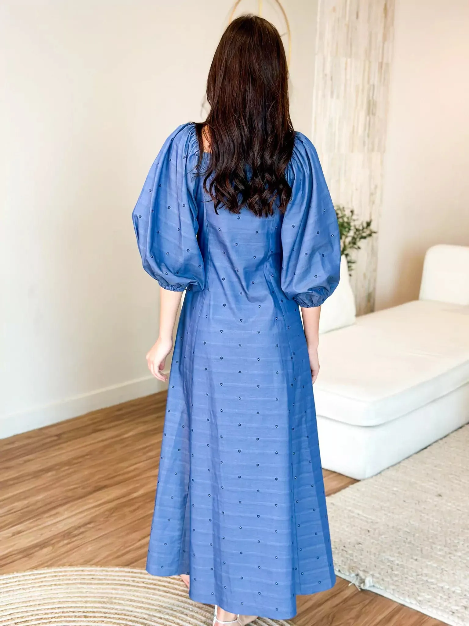 Delma Embroidered Long Dress