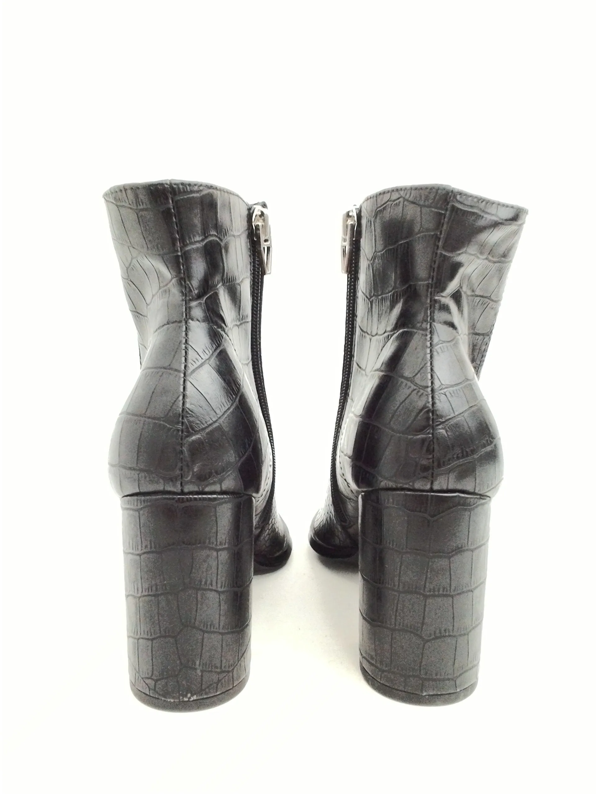 Dolce Vita Women's Black Animal Print Booties Size 8.5
