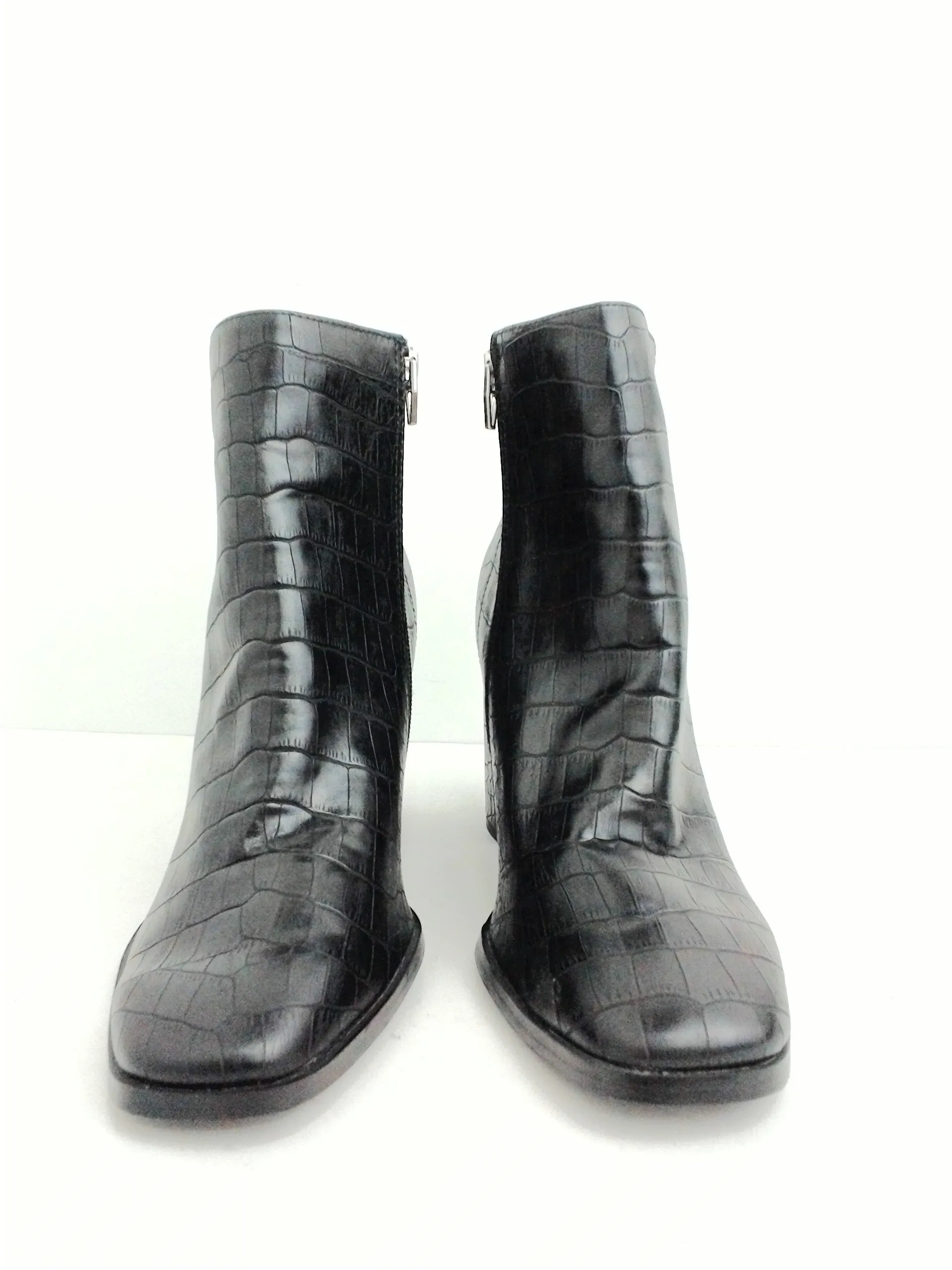 Dolce Vita Women's Black Animal Print Booties Size 8.5