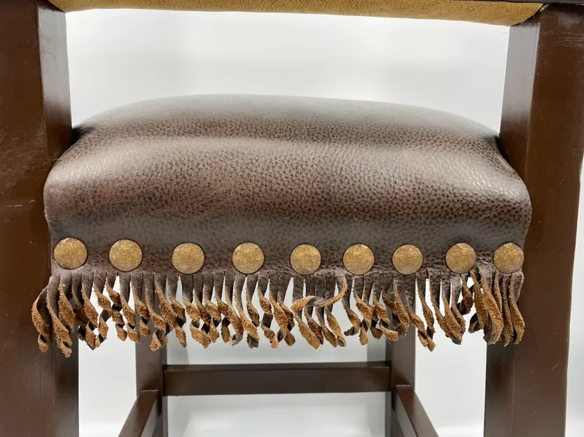 Double D Ranch Leather Chair Cowboy