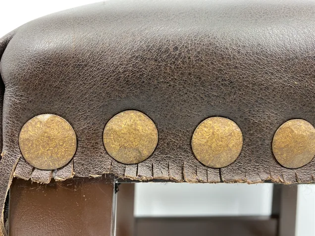 Double D Ranch Leather Chair Cowboy