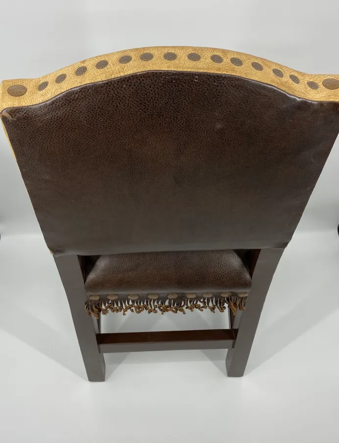 Double D Ranch Leather Chair Cowboy