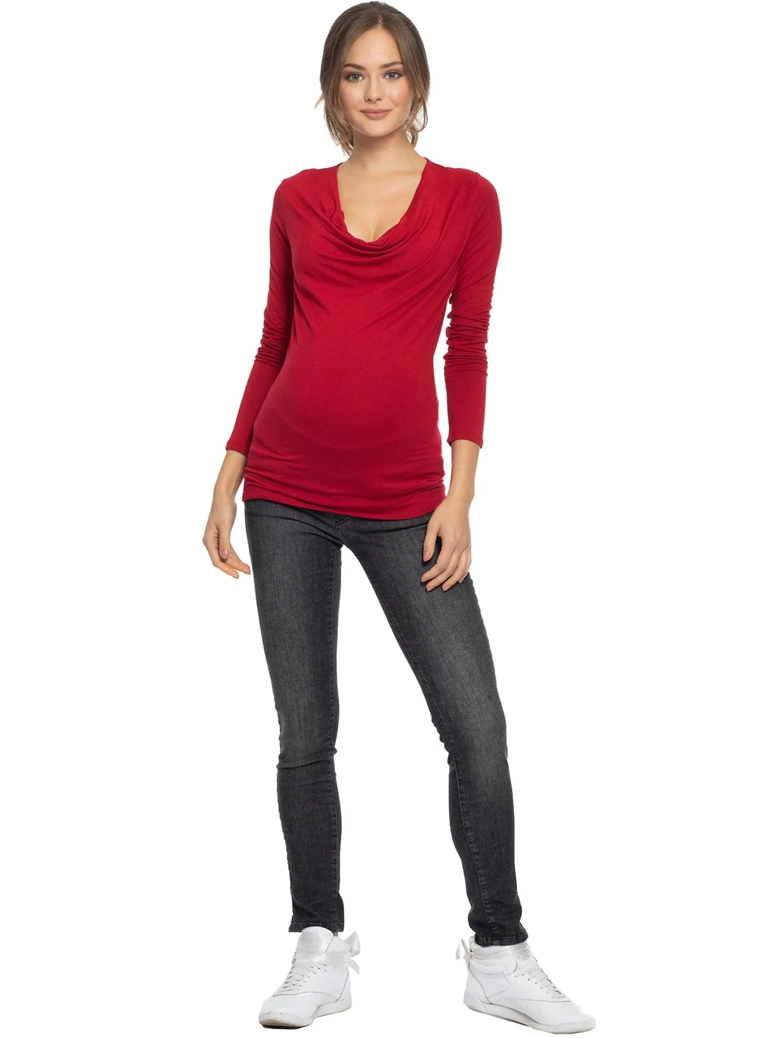Ginestra Maternity & Nursing Top - Chillipepper