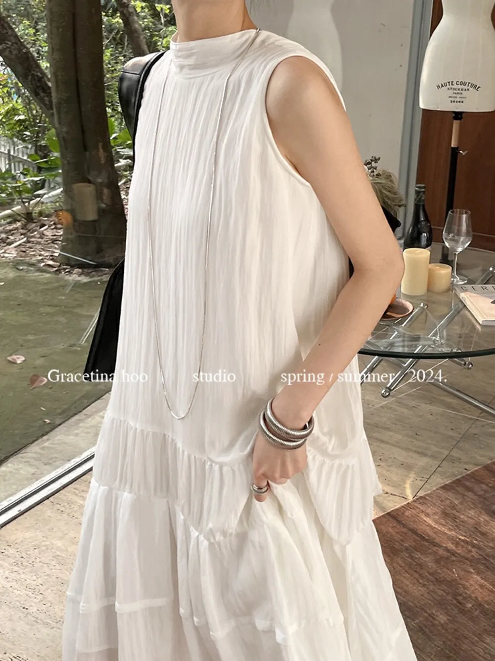 Layla Open Back Tie Maxi Dress