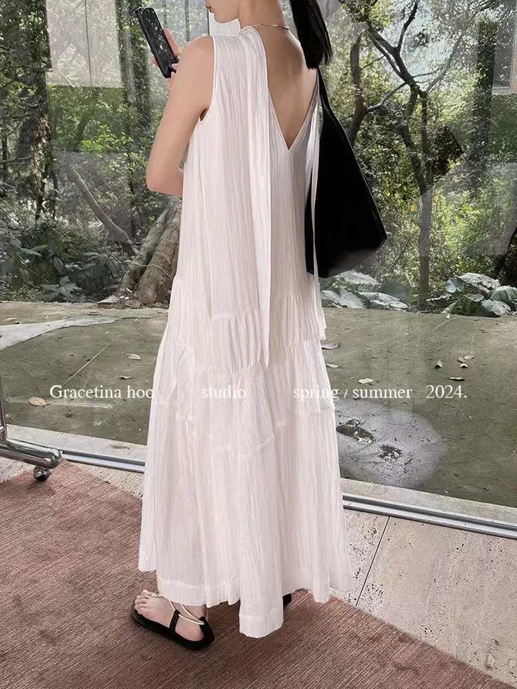 Layla Open Back Tie Maxi Dress