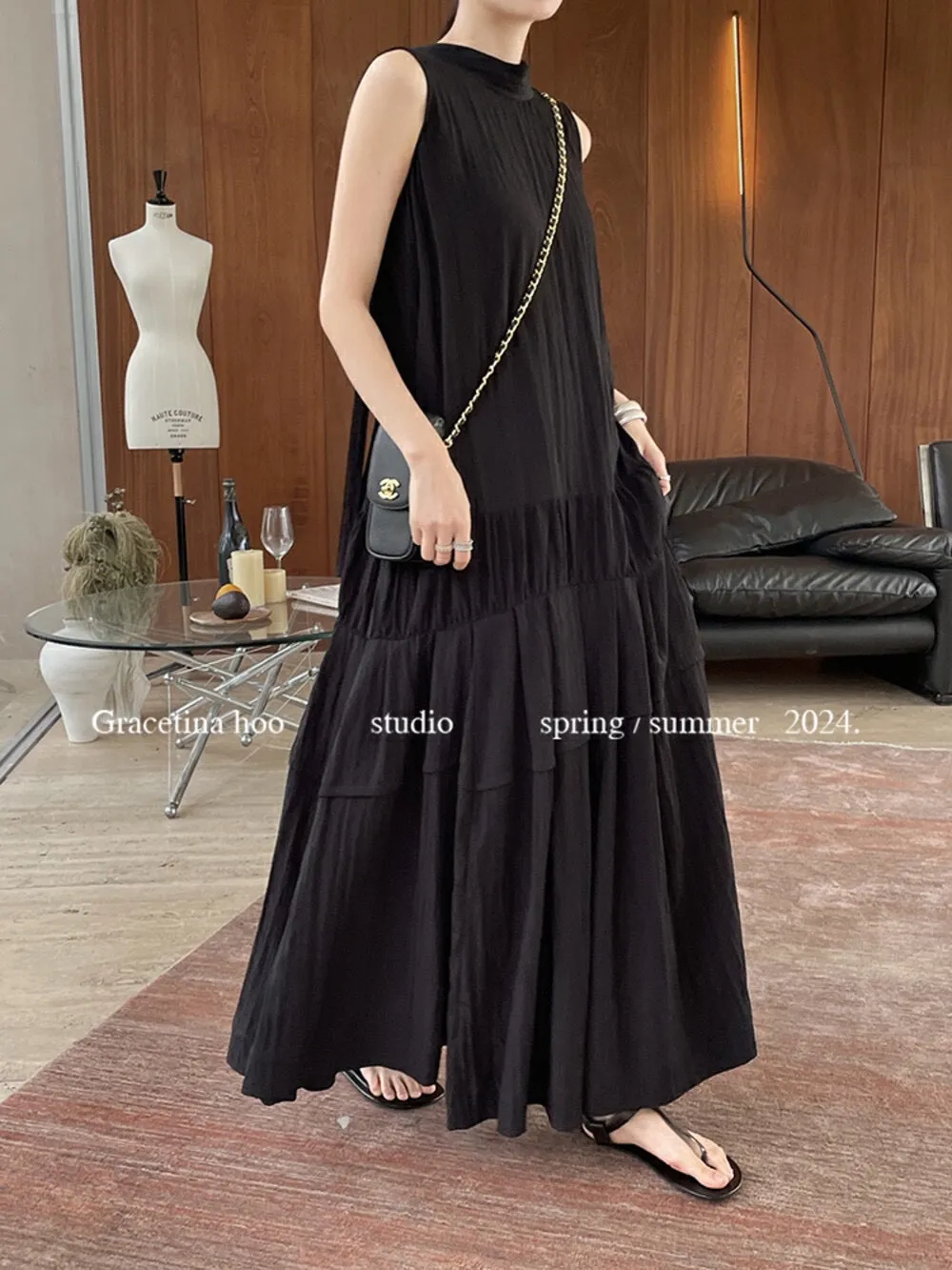 Layla Open Back Tie Maxi Dress