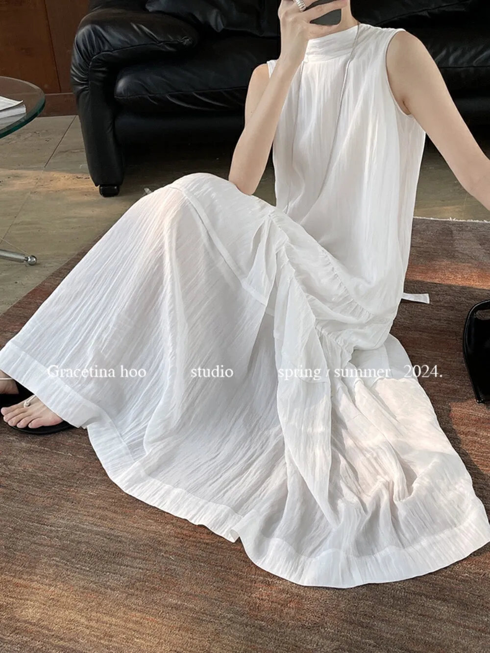 Layla Open Back Tie Maxi Dress