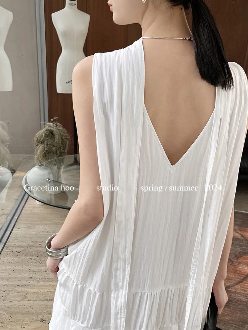Layla Open Back Tie Maxi Dress