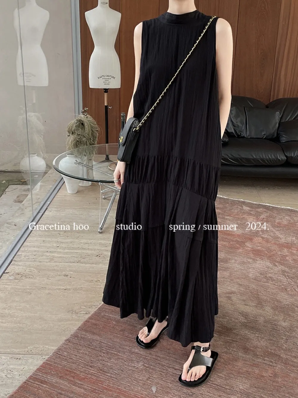 Layla Open Back Tie Maxi Dress