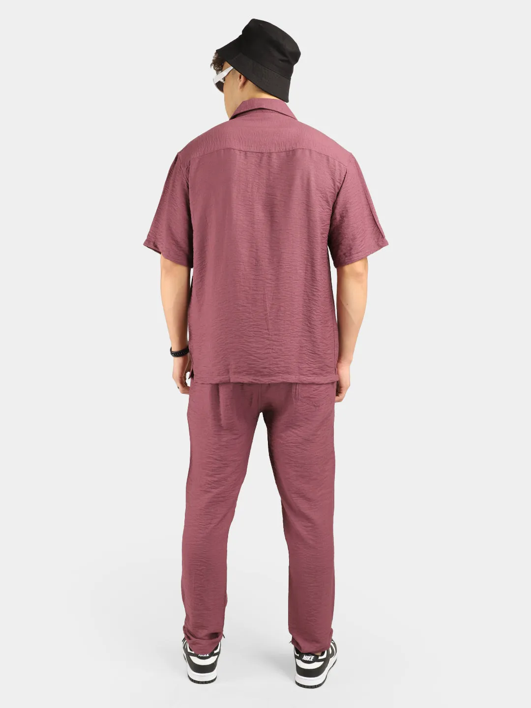 Linen Atlantica Purple Co-Ord Set