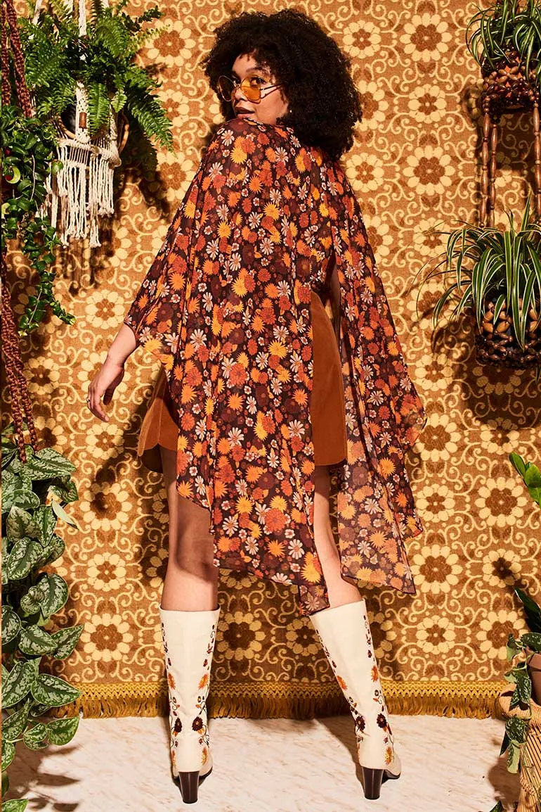 Lucy In The Sky Brown Floral Body