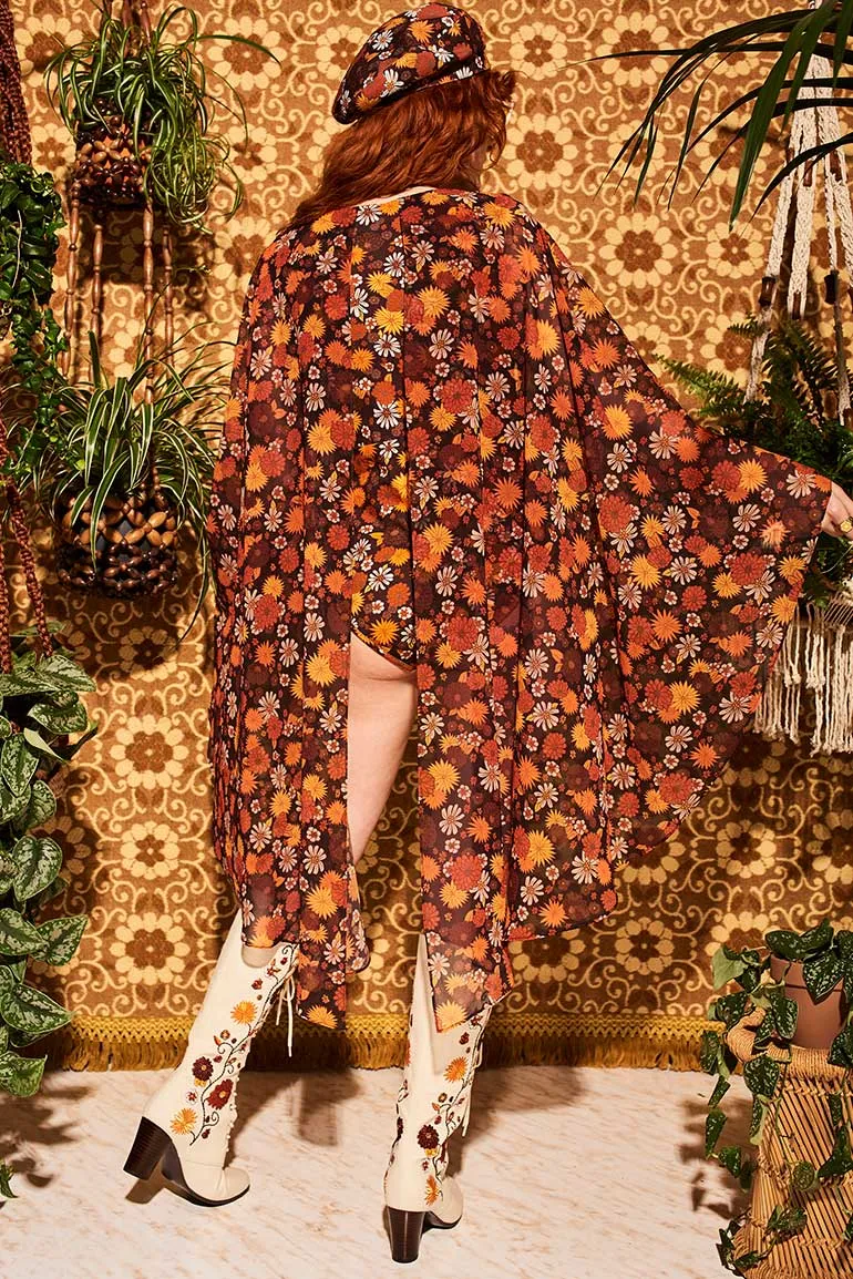 Lucy In The Sky Brown Floral Body