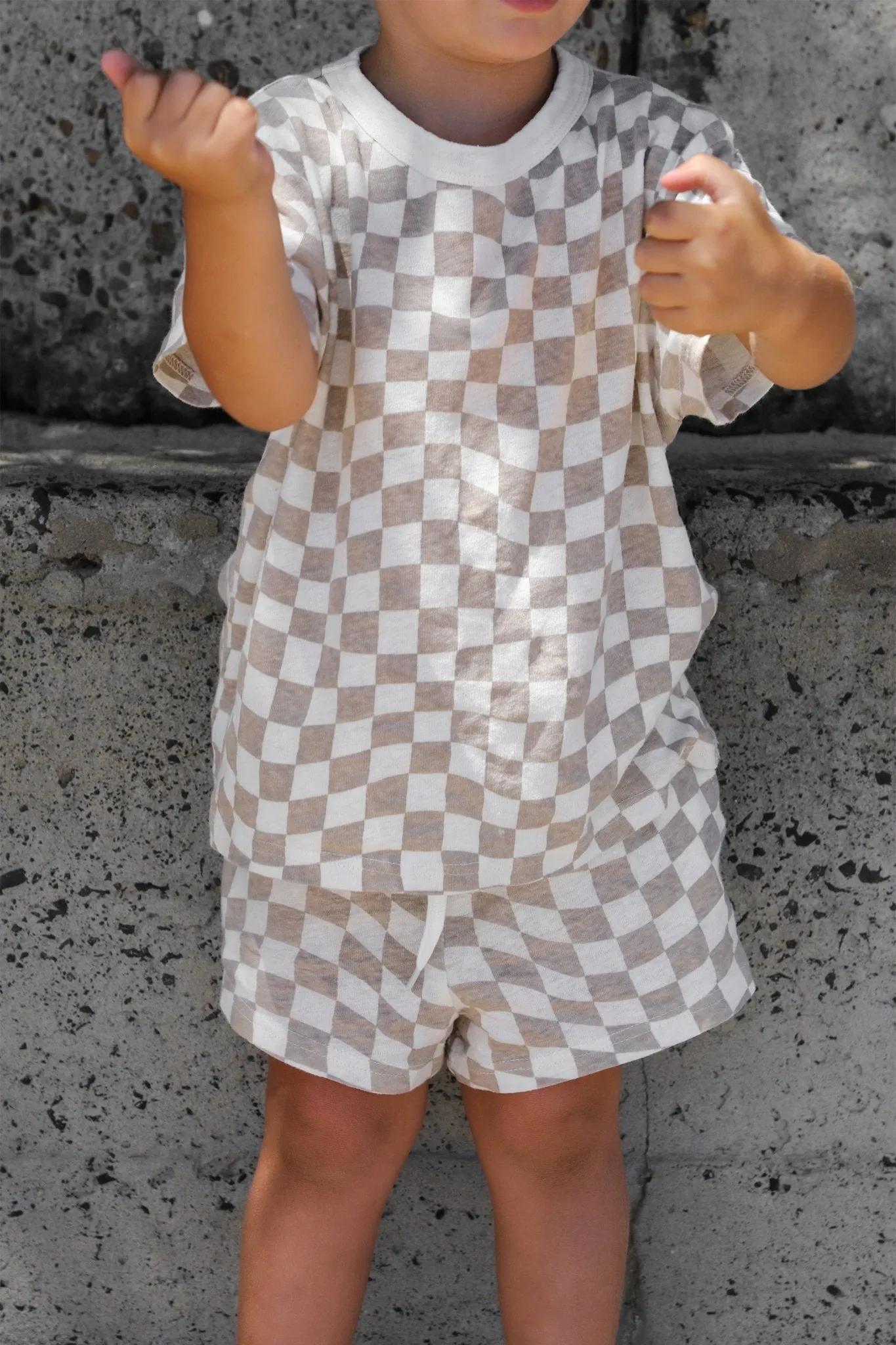 Mini Checkered Short (Sand Check)