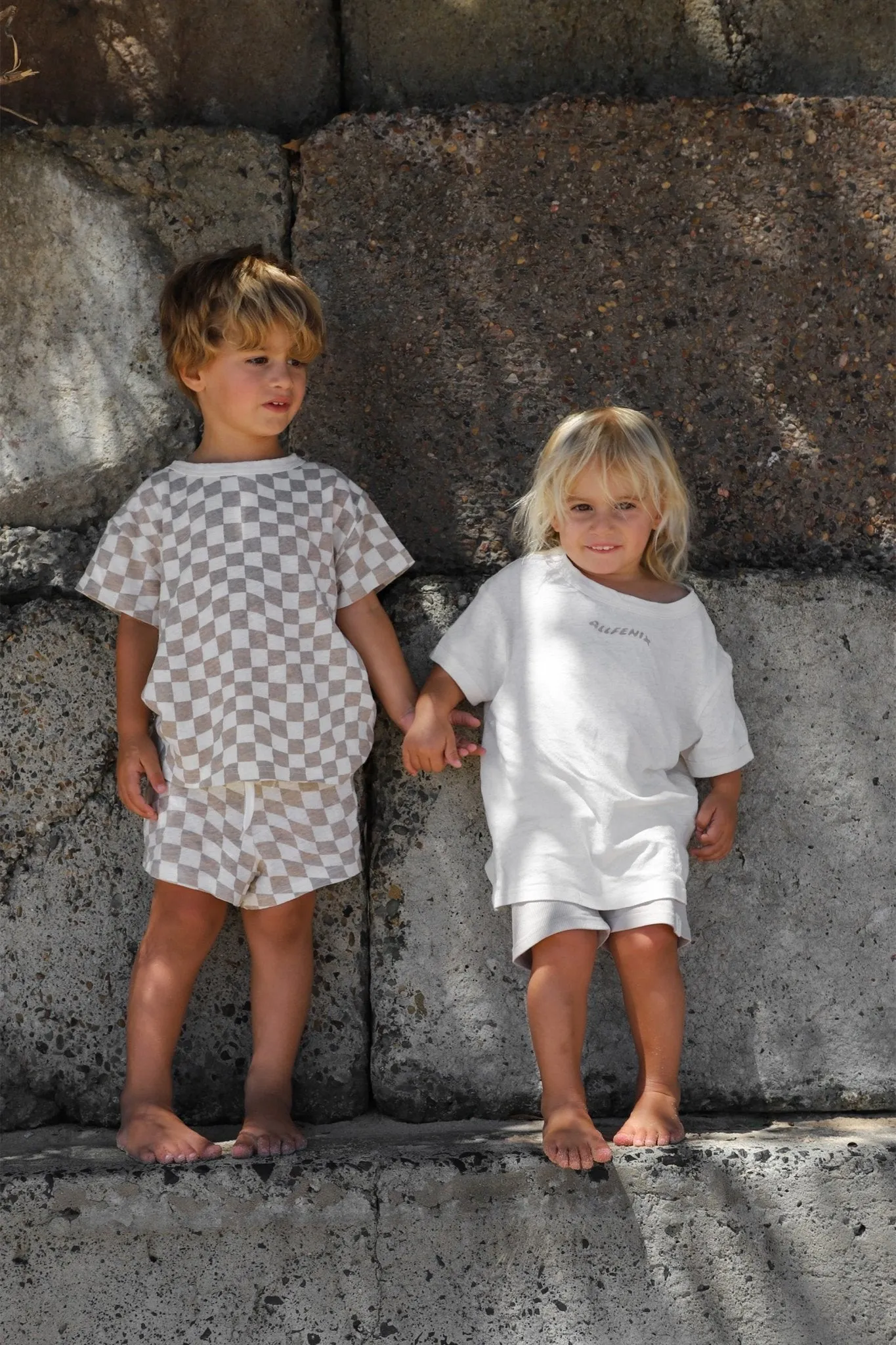 Mini Checkered Short (Sand Check)