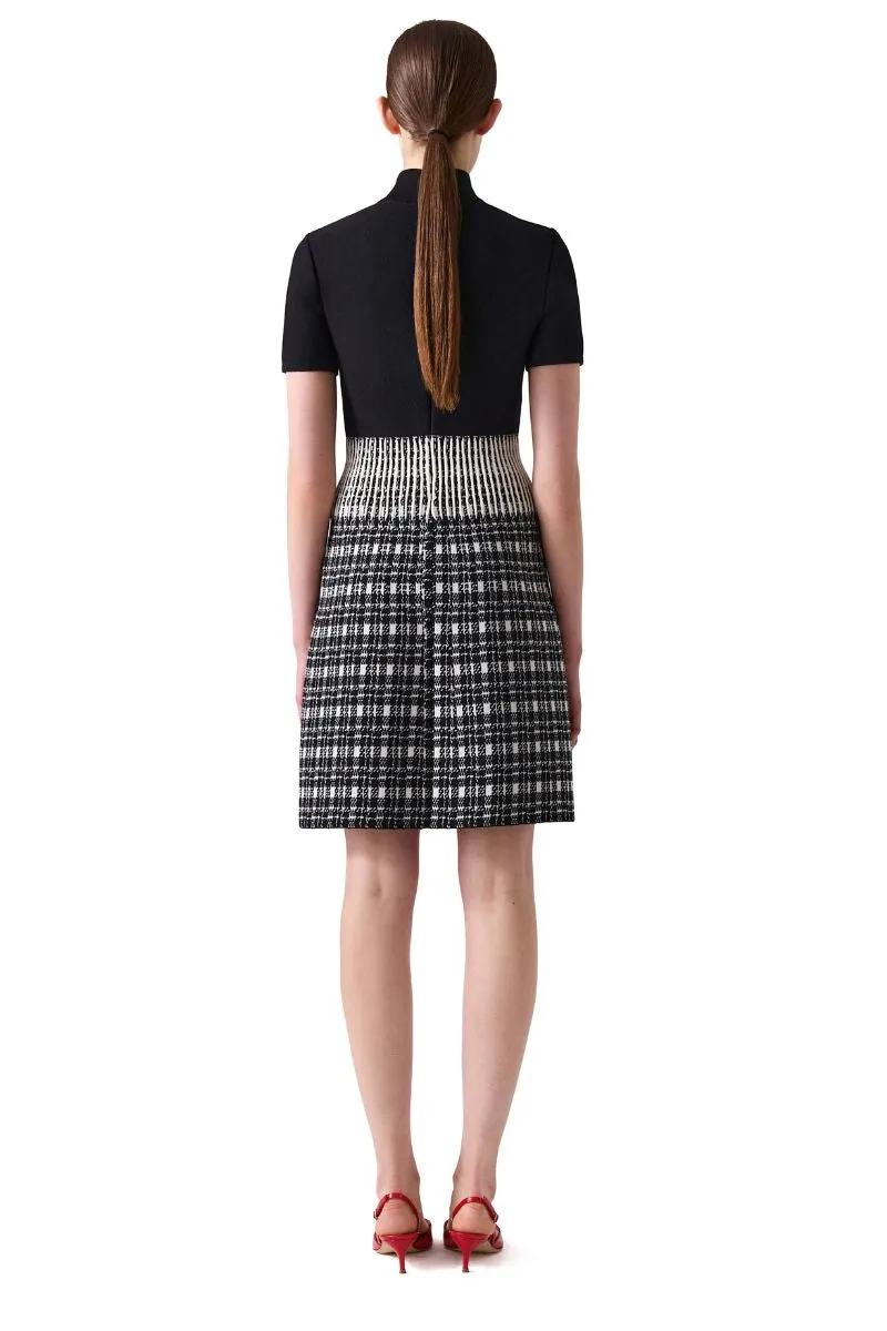 Mock Neck Mini Dress