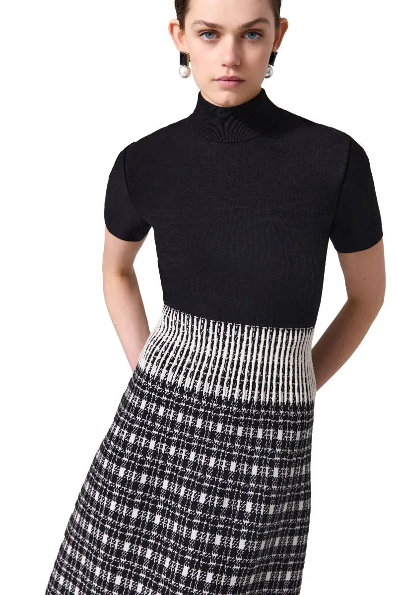 Mock Neck Mini Dress