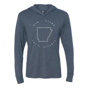 mockup triblend hoodiee