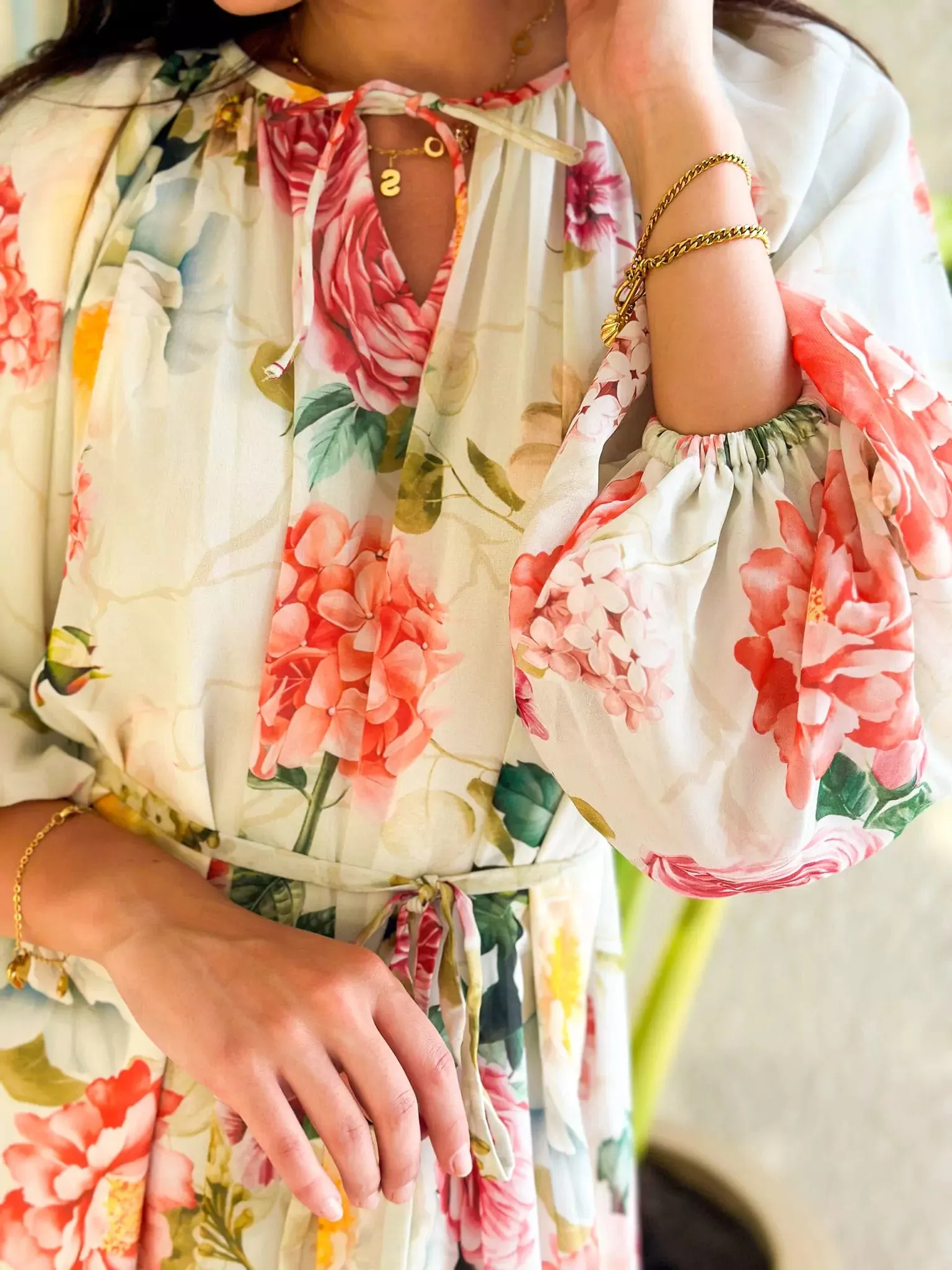Morella Long Floral Dress
