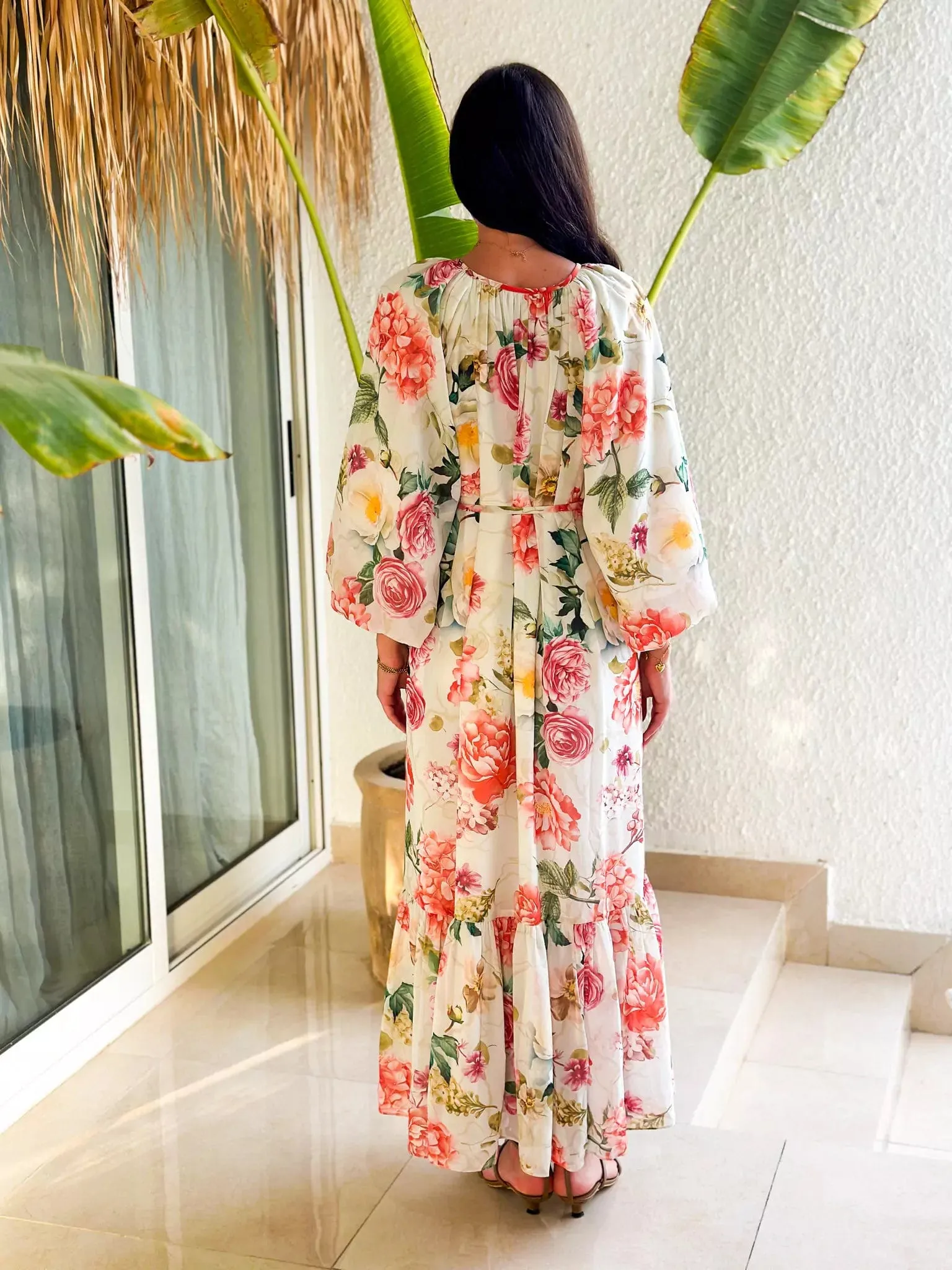 Morella Long Floral Dress