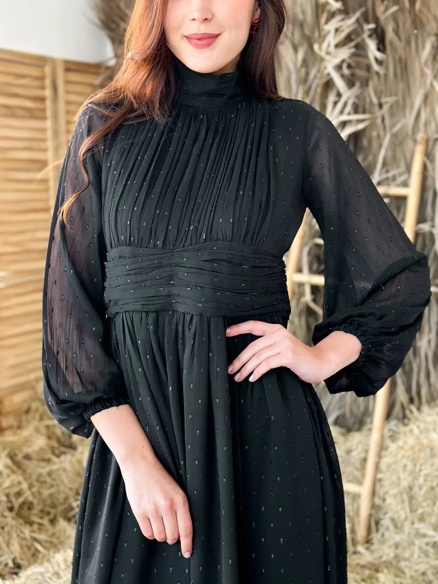 Morgan Black Long Dress