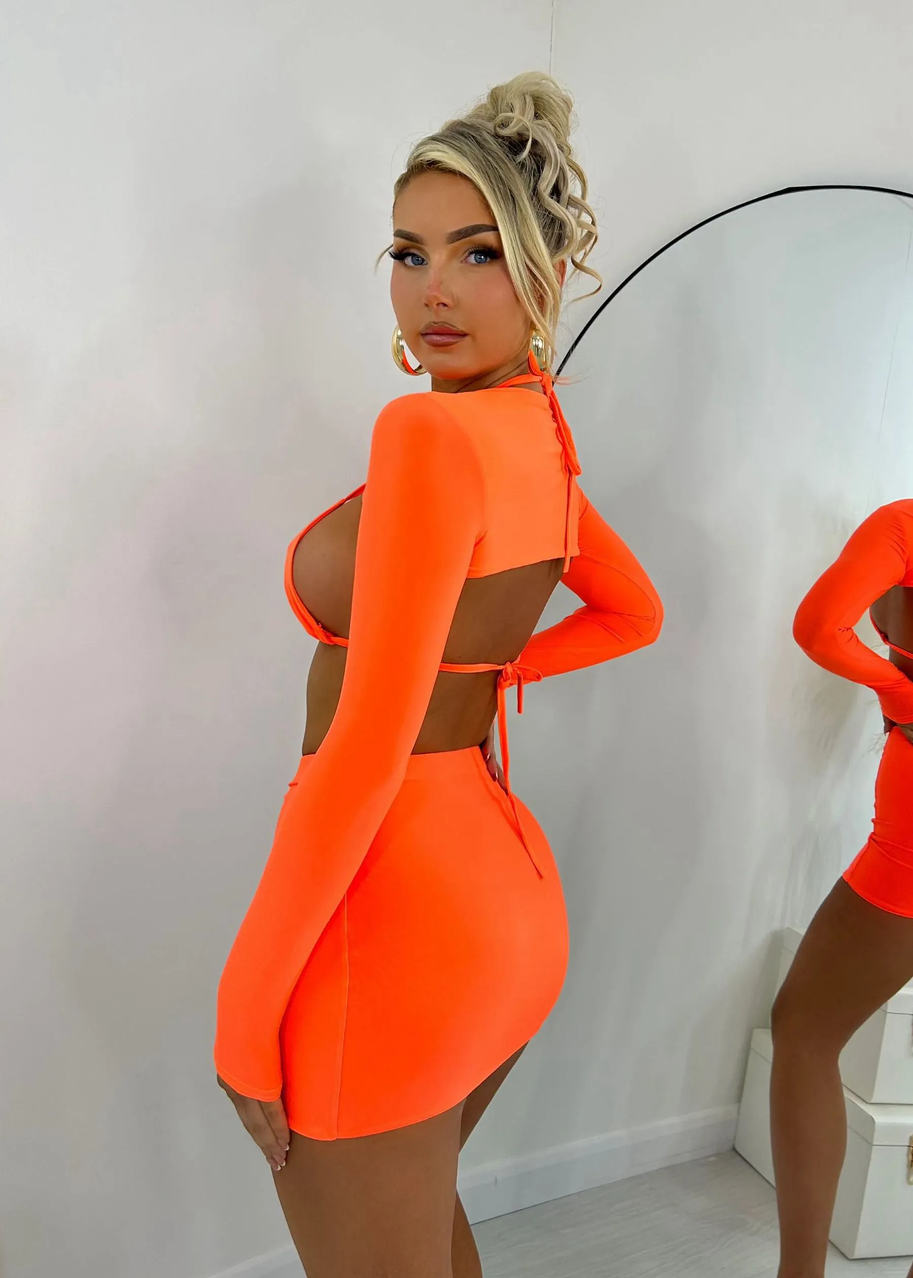 Nothing On Me Three Piece Set - Orange