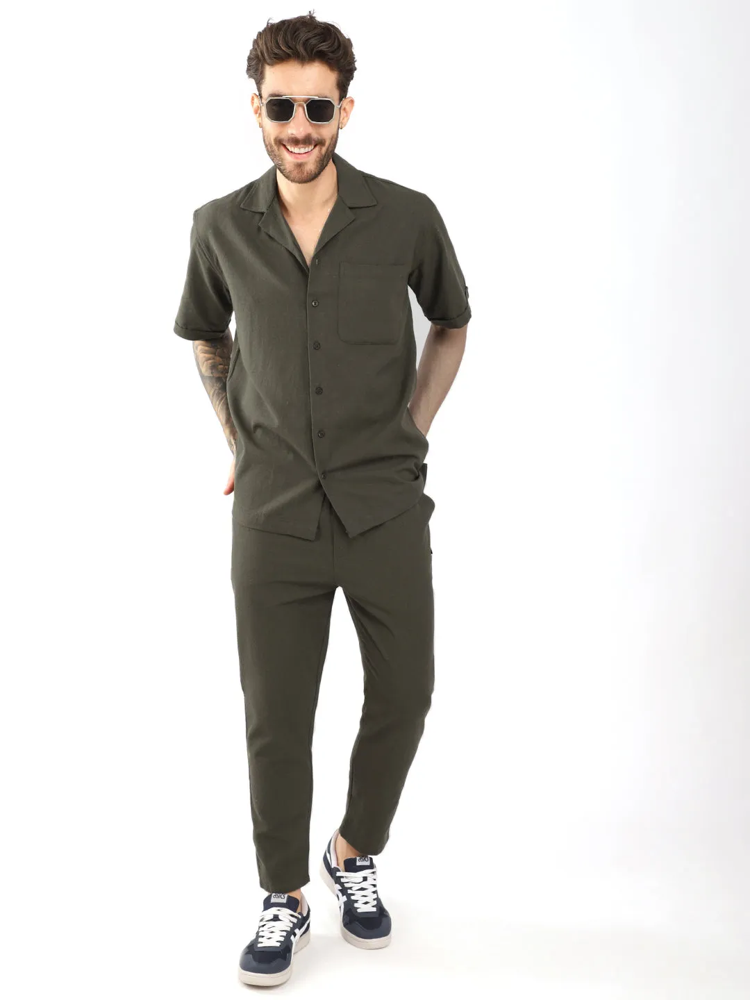 Quadox Olive Co-ord Set