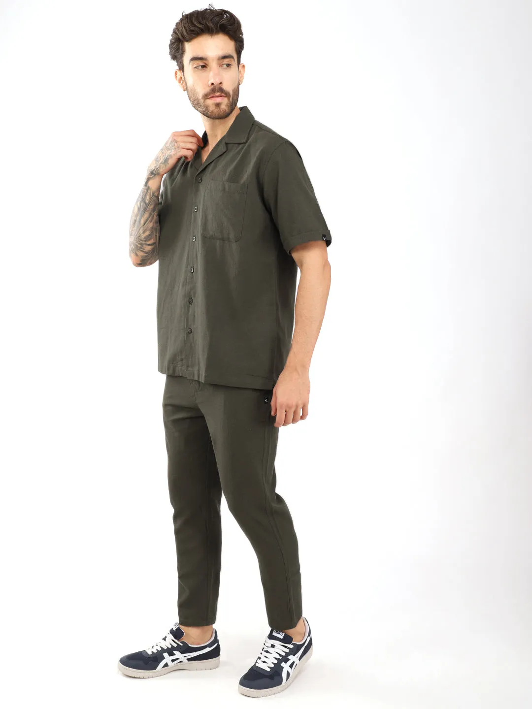 Quadox Olive Co-ord Set